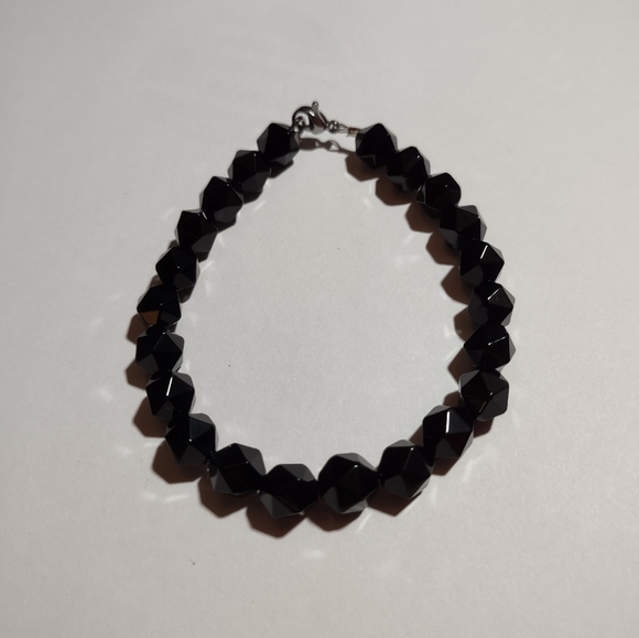 Bracelets Onyx Amethyst & Hematite - Picture 2 of 6